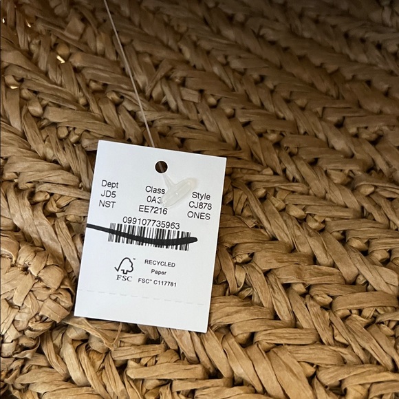 J. Crew Malta handwoven straw tote in Natural Straw OS NWT - Picture 7 of 8